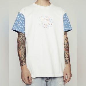 ERL Star Print T-Shirt 'White' size Medium M NWT